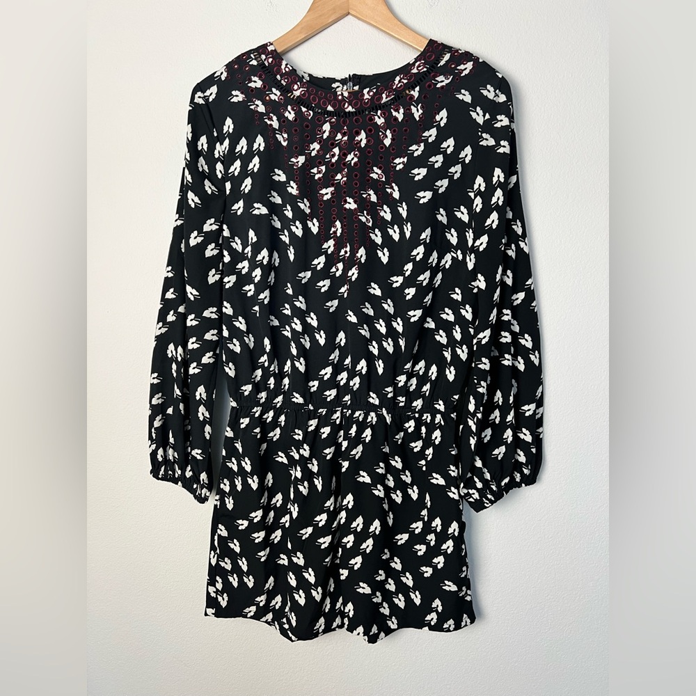 Anthropologie Black and White Patterned Romper - Picture 4 of 14